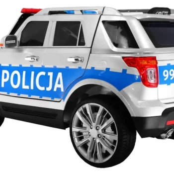 Auto Suv Policijski Na Baterije Za Djecu + Sirene + Svjetla + Megafon + Daljinski Upravljač 6