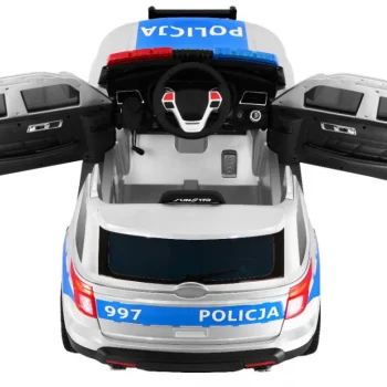 Auto Suv Policijski Na Baterije Za Djecu + Sirene + Svjetla + Megafon + Daljinski Upravljač 7