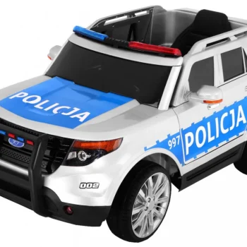 Auto Suv Policijski Na Baterije Za Djecu + Sirene + Svjetla + Megafon + Daljinski Upravljač 9