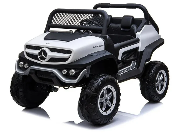 Auto Na Akumulator Mercedes Unimog 4×4, Bijeli, 12v 3