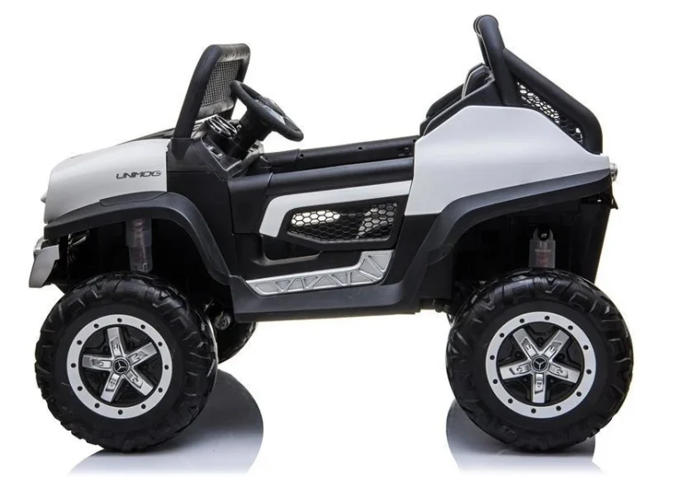 Auto Na Akumulator Mercedes Unimog 4×4, Bijeli, 12v 4