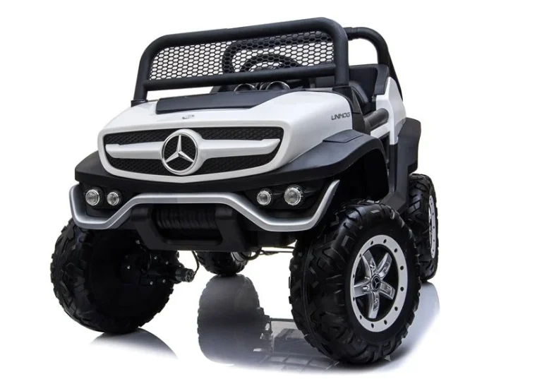 Auto Na Akumulator Mercedes Unimog 4×4, Bijeli, 12v 6