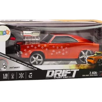 Auto Na Daljinsko Upravljanje 1:18 Drift 360 Svjetla Zvuci Crveno 5