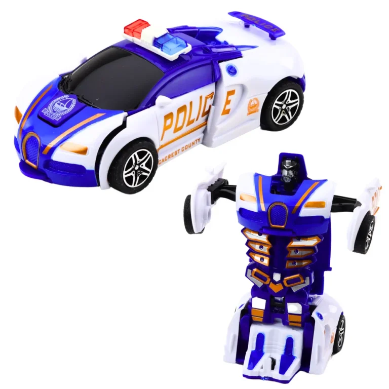 Auto Robot 2u1, Policijski Sportski Auto, Transformacija, 13 Cm 2