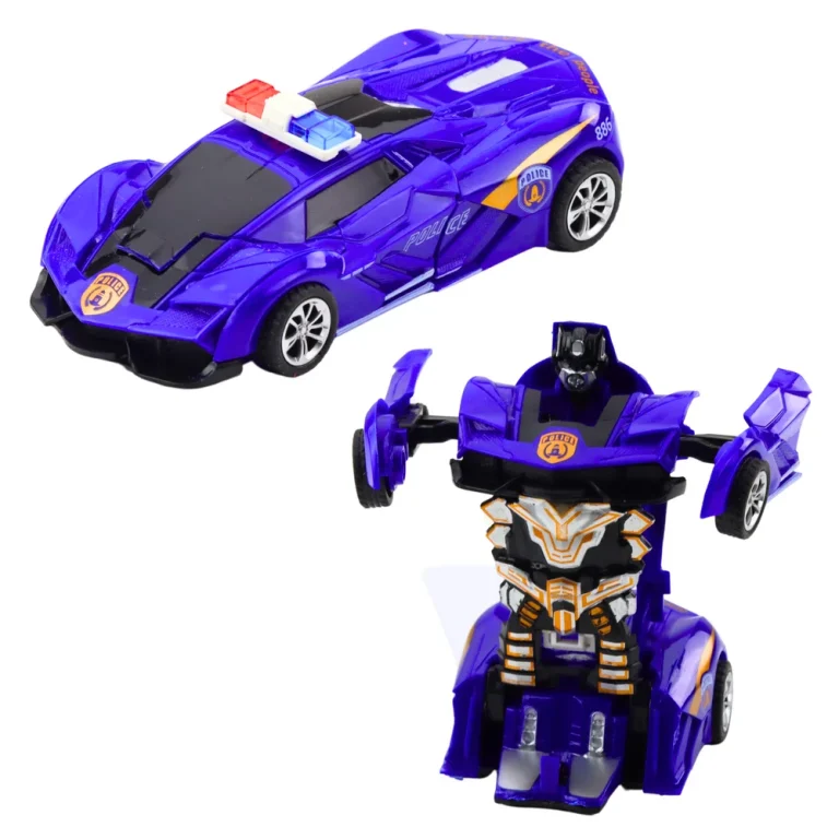Auto Robot 2u1, Policijski Sportski Auto, Transformacija, 14 Cm 2