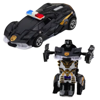 Auto Robot 2u1, Policijski Sportski Auto, Transformacija, 14 Cm 3