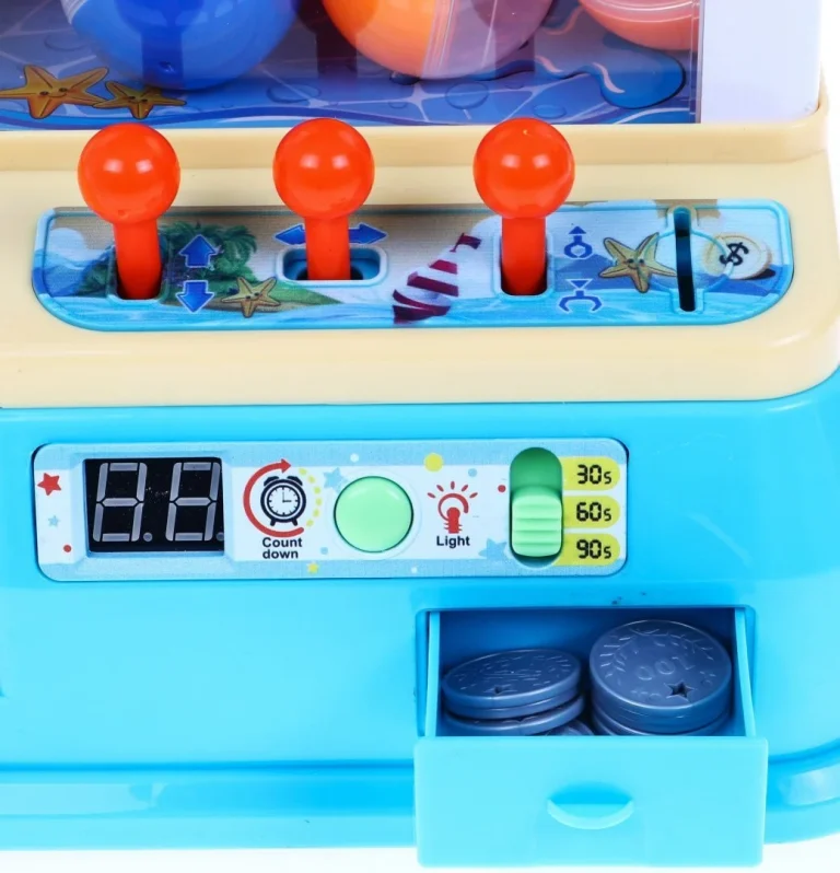 Automat S Hvatačem Za Djecu 3+ Arkadna Igra Hvatač Loptica + Kontrolna Ploča + 10 Loptica + 12 5