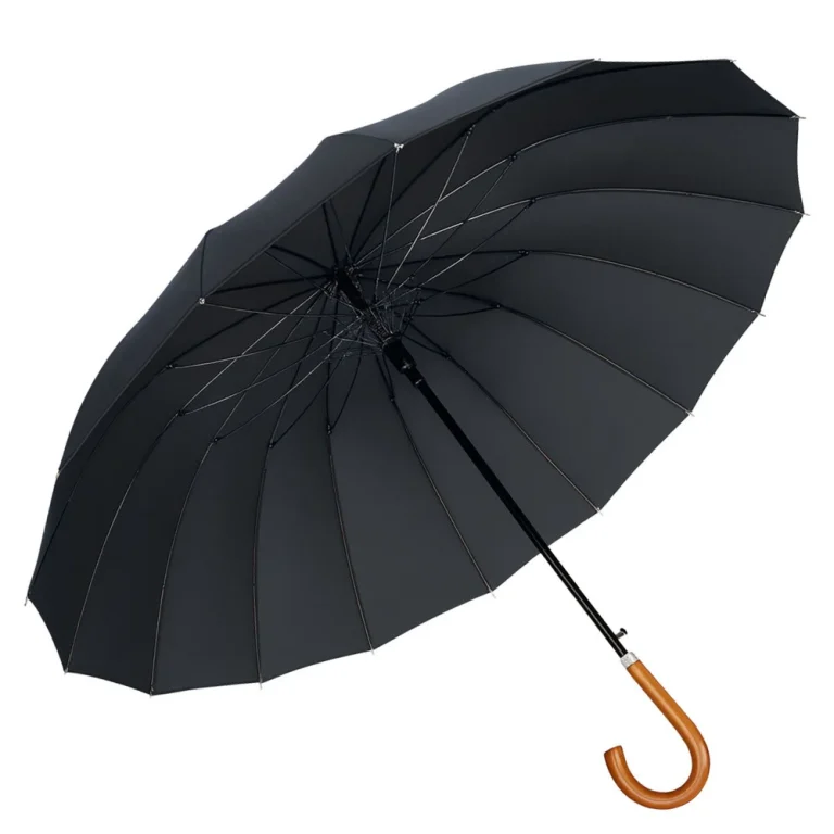 Automatski Kišobran 24 Rebra Crni 115 Cm 2