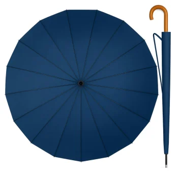 Automatski Kišobran 24 Rebra Tamnoplavi 115 Cm 4