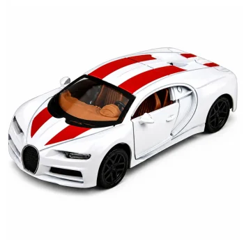 Automobil Metal Sportski Automobil Svjetla Zvuci Povlačenje Vožnja Bijela 1:32 2