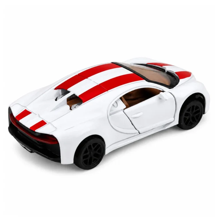 Automobil Metal Sportski Automobil Svjetla Zvuci Povlačenje Vožnja Bijela 1:32 5