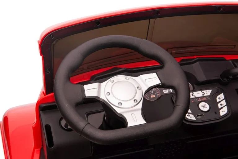 Automobil Na Akumulator Jc222, Crveni, 12v, Led Rasvjeta Auto Na Akumulator 7