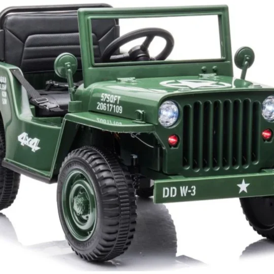 Automobil Na Baterije Jh 103, Vojno Zelena 4x4 Auto Na Akumulator 1