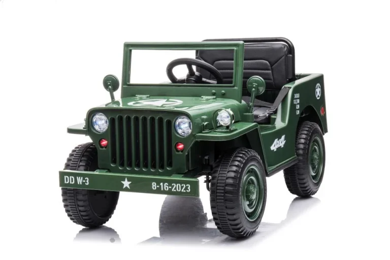 Automobil Na Baterije Jh 103, Vojno Zelena 4x4 Auto Na Akumulator 3