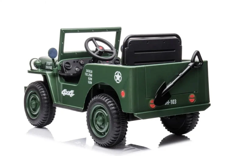 Automobil Na Baterije Jh 103, Vojno Zelena 4x4 Auto Na Akumulator 5