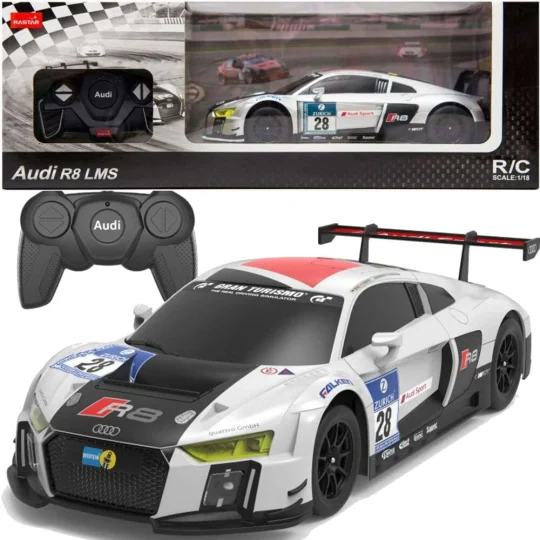 Automobil Na Daljinsko Upravljanje 1:24 Audi R8 Lms Bijela Boja 1