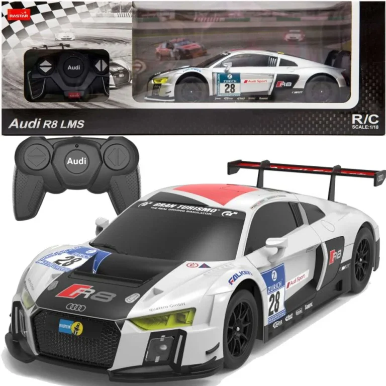 Automobil Na Daljinsko Upravljanje 1:24 Audi R8 Lms Bijela Boja 1