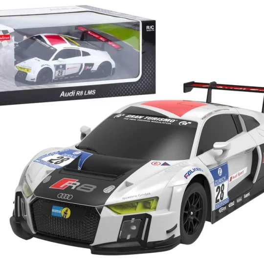 Automobil Na Daljinsko Upravljanje 1:24 Audi R8 Lms Bijelo Crni 1