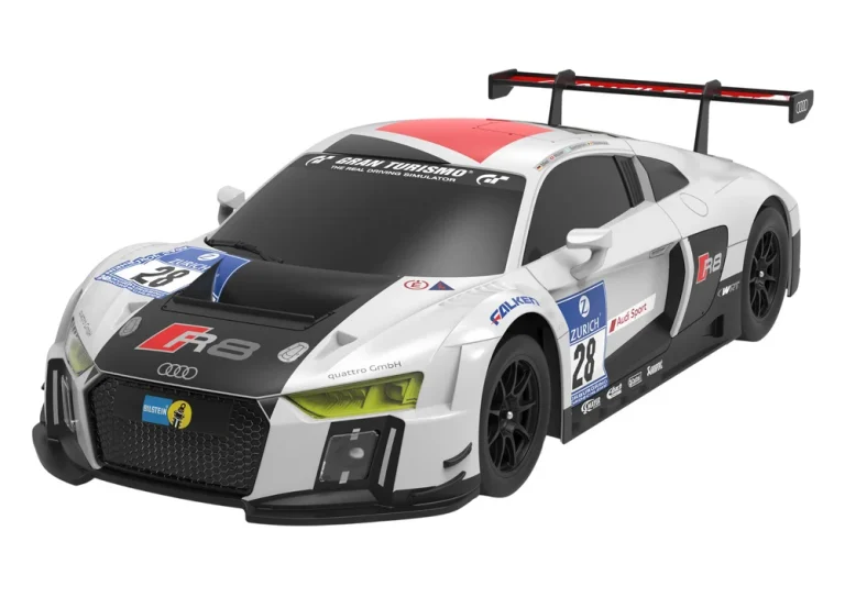 Automobil Na Daljinsko Upravljanje 1:24 Audi R8 Lms Bijelo Crni 2