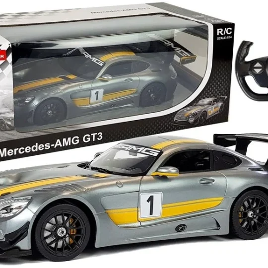 Automobil Na Daljinsko Upravljanje Mercedes Amg Gt3 Rastar 1:14 Sivi 1