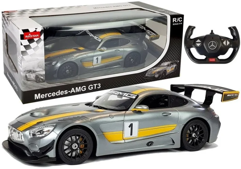 Automobil Na Daljinsko Upravljanje Mercedes Amg Gt3 Rastar 1:14 Sivi 1
