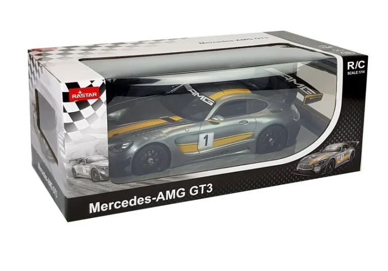 Automobil Na Daljinsko Upravljanje Mercedes Amg Gt3 Rastar 1:14 Sivi 8