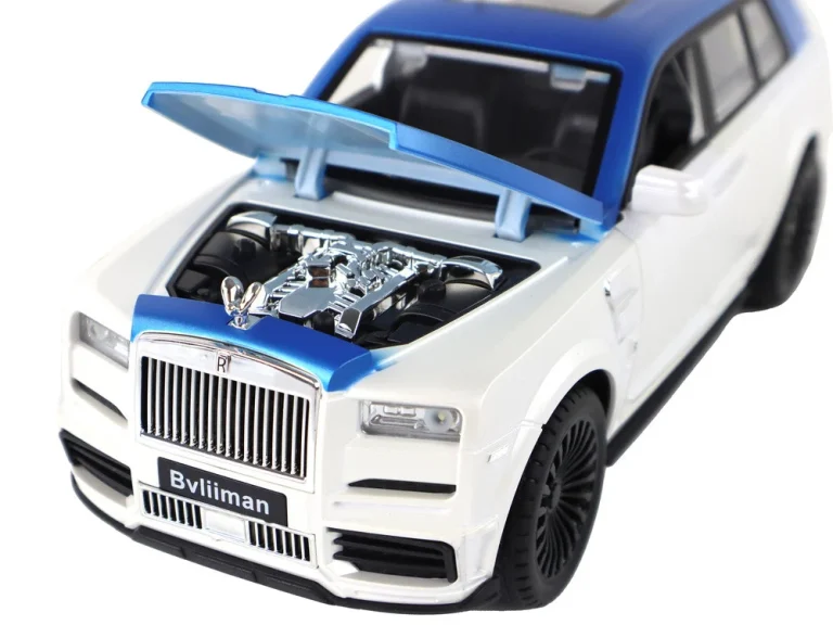 Automobil Na Daljinsko Upravljanje Bijelo Plavi 1:20 4