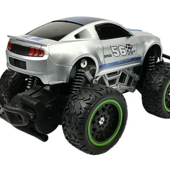 Automobil Na Daljinsko Upravljanje S Terenskim Upravljačem, Srebrni, Visoki Kotači 3