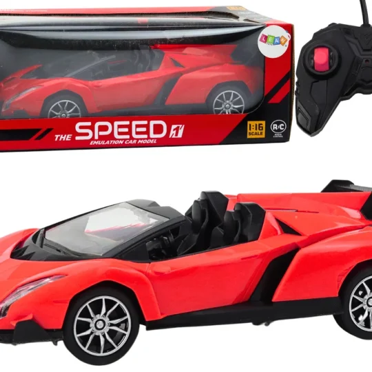Automobil Na Daljinsko Upravljanje, Sportski Automobil Rc 1:16, Crveni 1