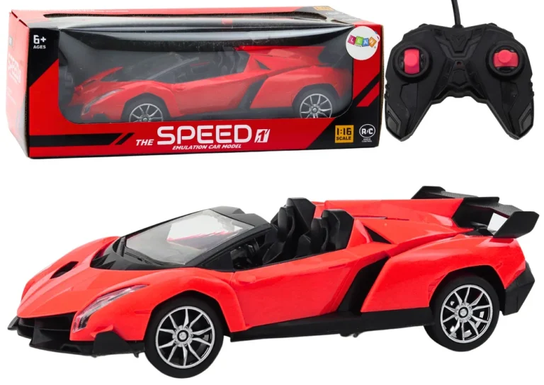 Automobil Na Daljinsko Upravljanje, Sportski Automobil Rc 1:16, Crveni 1