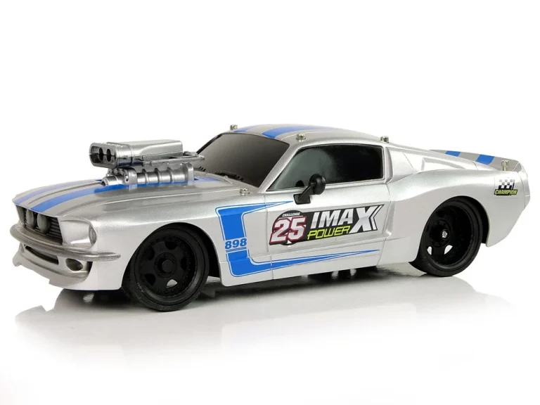 Automobil Na Daljinsko Upravljanje, Srebrno Plave Pruge, 1:16 2