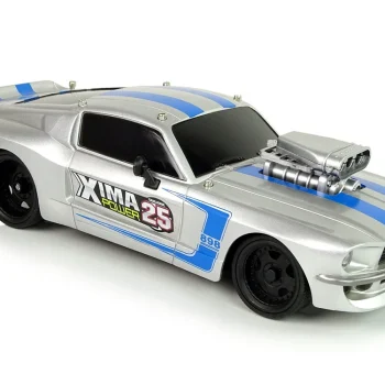 Automobil Na Daljinsko Upravljanje, Srebrno Plave Pruge, 1:16 3