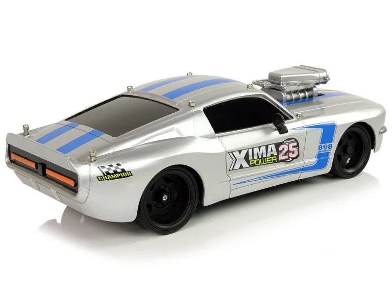 Automobil Na Daljinsko Upravljanje, Srebrno Plave Pruge, 1:16 4