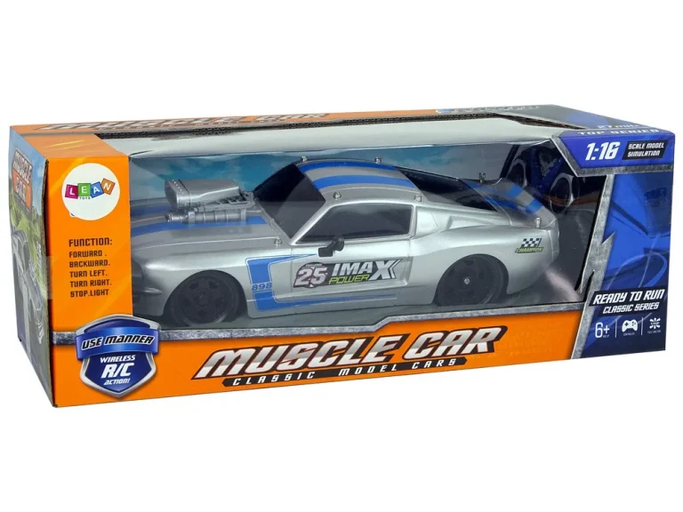 Automobil Na Daljinsko Upravljanje, Srebrno Plave Pruge, 1:16 8