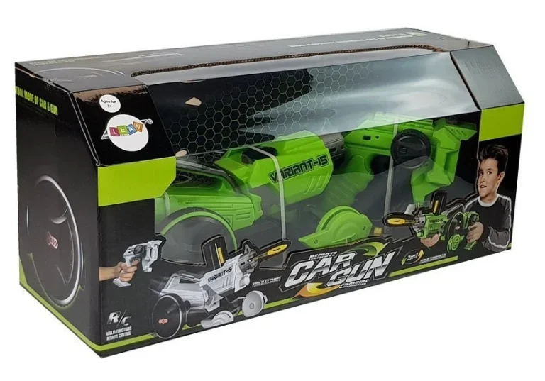 Automobil Za Bacanje Oružja 2 U 1 S Pjenastim Diskovima Na Daljinsko Upravljanje, Zeleni 6