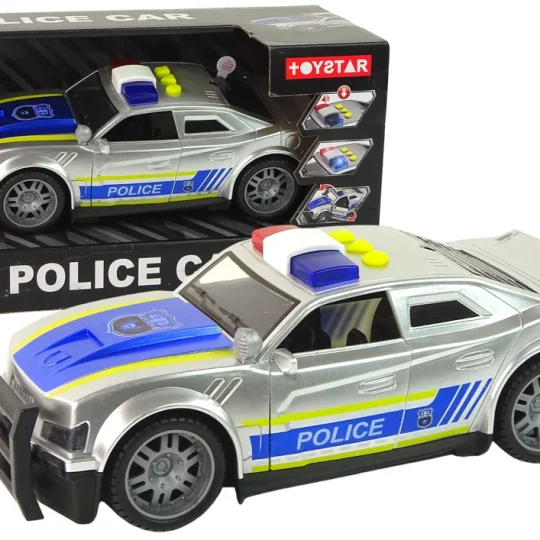 Automobilska Policija 1:14 Svjetla Zvuci Srebrno 1