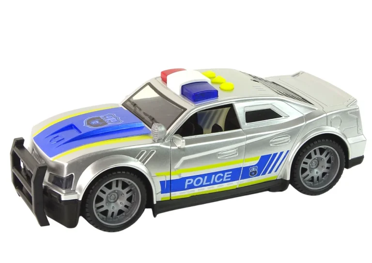 Automobilska Policija 1:14 Svjetla Zvuci Srebrno 2