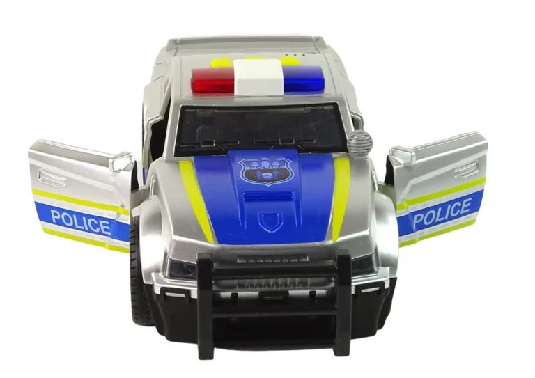 Automobilska Policija 1:14 Svjetla Zvuci Srebrno 3