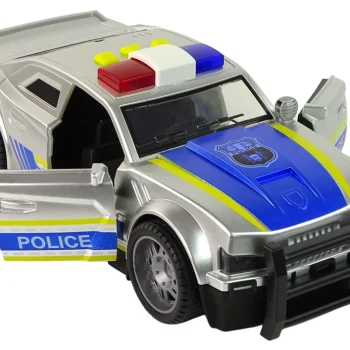 Automobilska Policija 1:14 Svjetla Zvuci Srebrno 4
