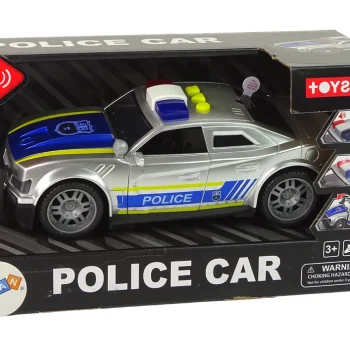 Automobilska Policija 1:14 Svjetla Zvuci Srebrno 5
