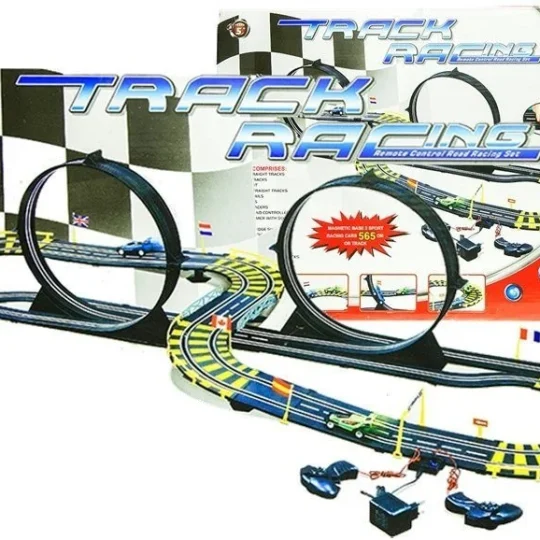 Automobilska Trkaća Staza Dva Automobila Petlje Napajanje 565 Cm 1
