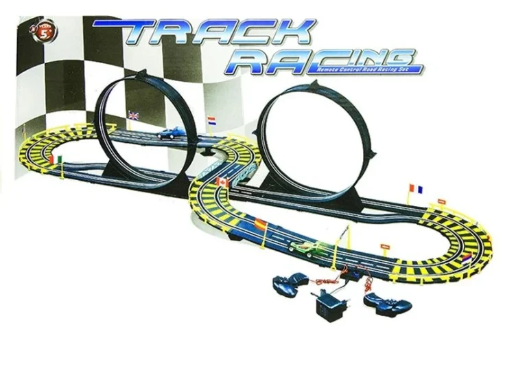 Automobilska Trkaća Staza Dva Automobila Petlje Napajanje 565 Cm 11