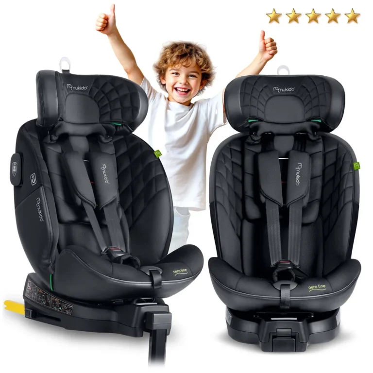 Autosjedalica Nukido Aero Line 0–36 Kg, Crna, Isofix 2