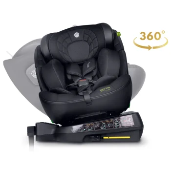Autosjedalica Nukido Aero Line 0–36 Kg, Crna, Isofix 3