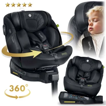 Autosjedalica Nukido Aero Line 0–36 Kg, Crna, Isofix 6