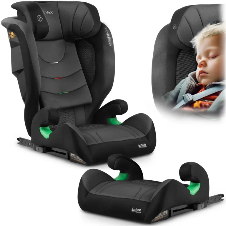 Autosjedalica Nukido Louis Soft 15–36 Kg, Crno/siva, Isofix 1