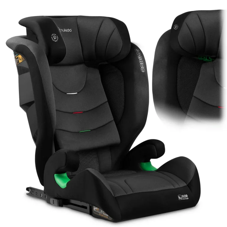 Autosjedalica Nukido Louis Soft 15–36 Kg, Crno/siva, Isofix 13