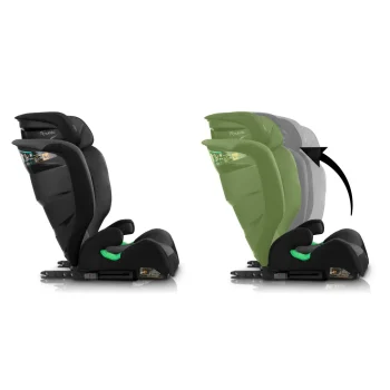 Autosjedalica Nukido Louis Soft 15–36 Kg, Crno/siva, Isofix 14
