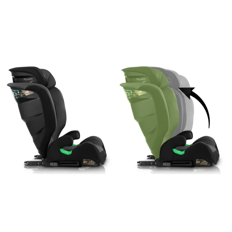 Autosjedalica Nukido Louis Soft 15–36 Kg, Crno/siva, Isofix 14