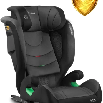 Autosjedalica Nukido Louis Soft 15–36 Kg, Crno/siva, Isofix 15